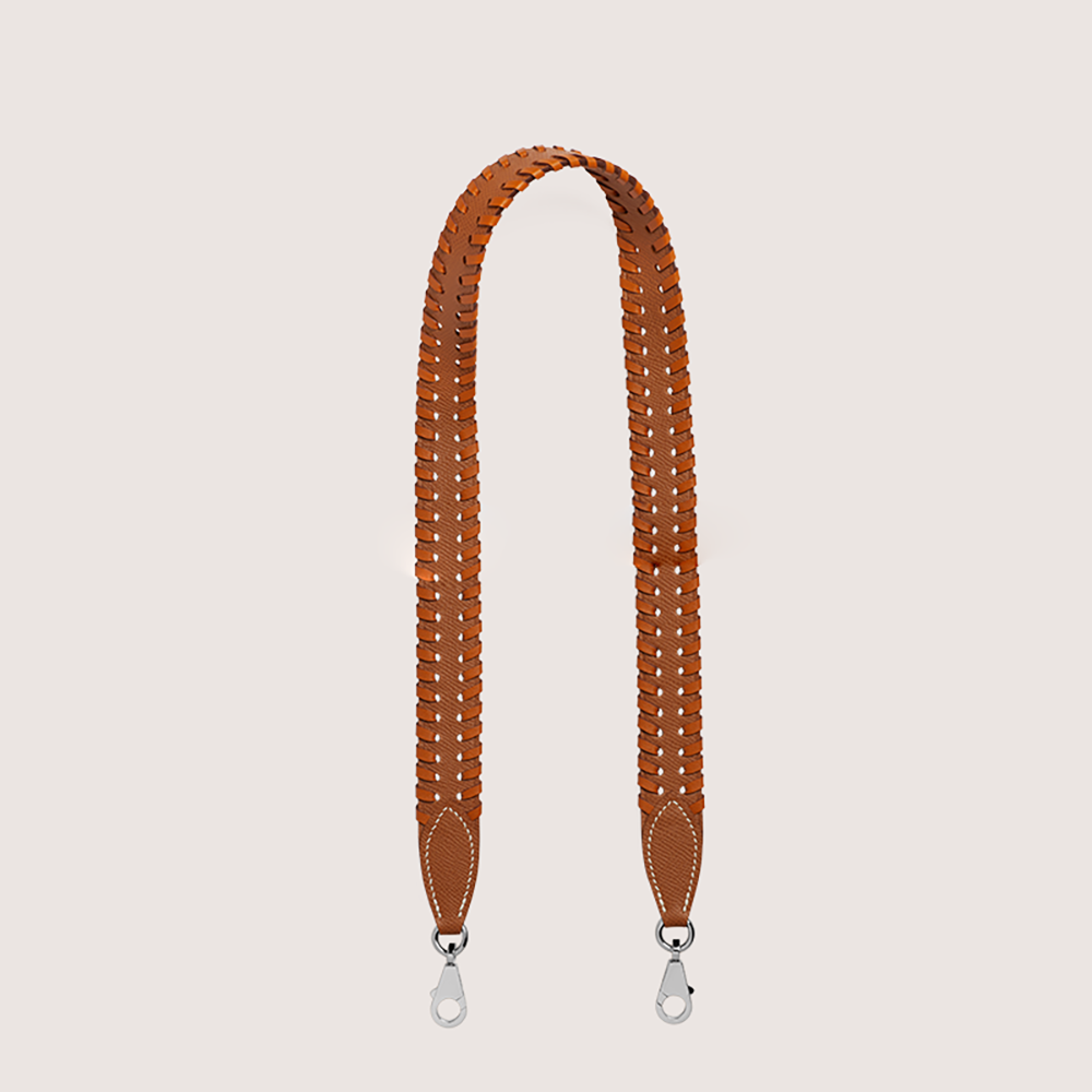 Handcrafted Leather Woven Wide Shoulder Strap for Kelly 25, 28, 32 Bags, Adjustable Crossbody & Shoulder Strap for Kelly