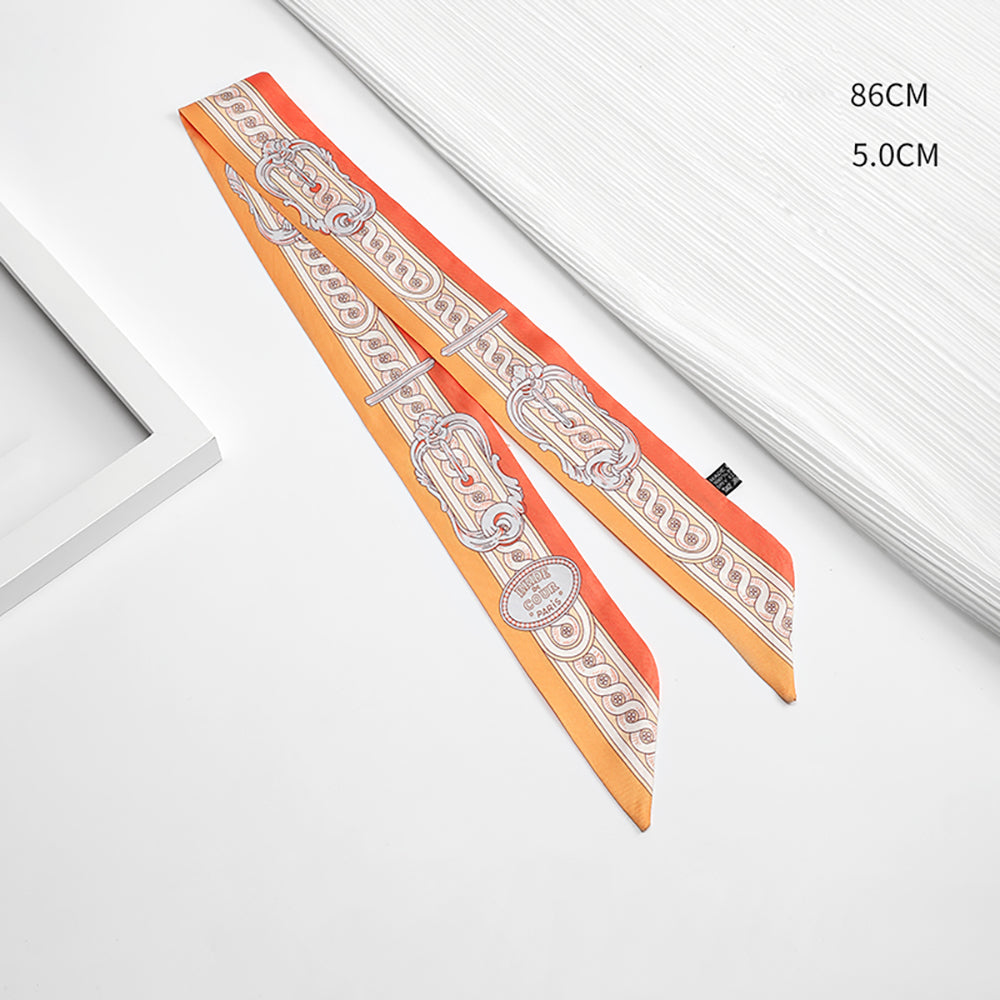 Versatile Silk Scarf - Elegant Handbag Handle Strap or Hand Accessory, Lightweight and Fashionable