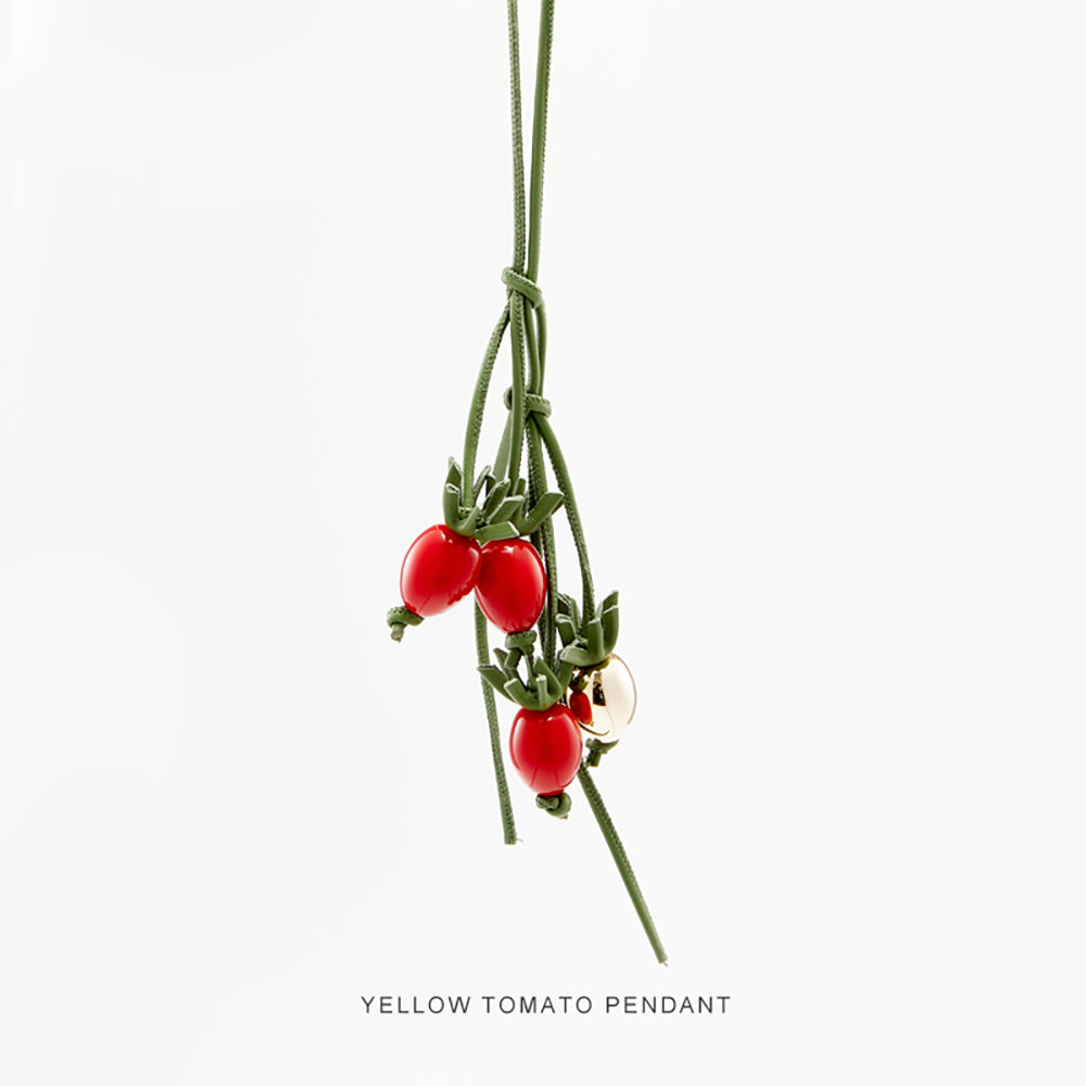 Cute Tomato Bag Charm – 36cm Fruit-Inspired Leather Keychain | Fun Purse Pendant, Novelty Accessory for Handbags &amp; Backpacks