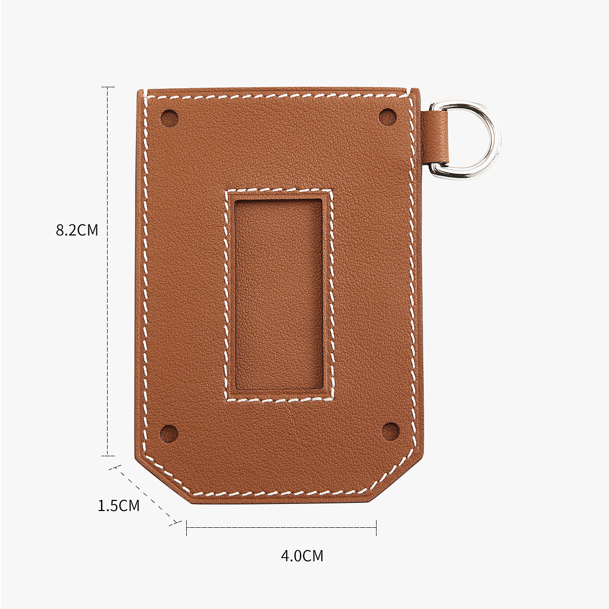 Slim & Compact Genuine Leather Card Holder – Elegant Unisex ID and Card Case, Perfect for Daily Use