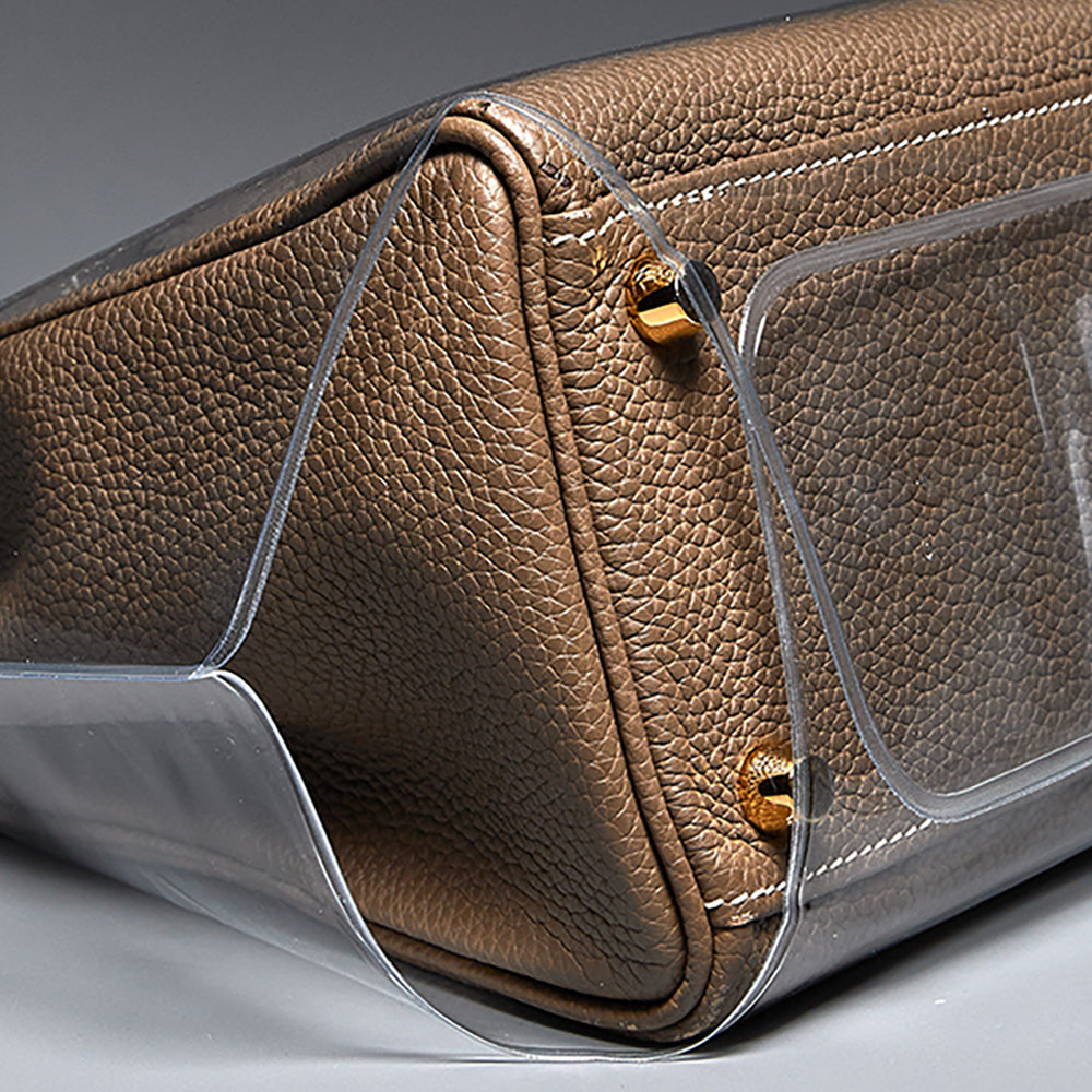 Handcrafted Transparent PVC Dust Cover for Birkin & Kelly Bags – Waterproof, Oil-Resistant Protective Case, Custom Fit for Luxury Bags
