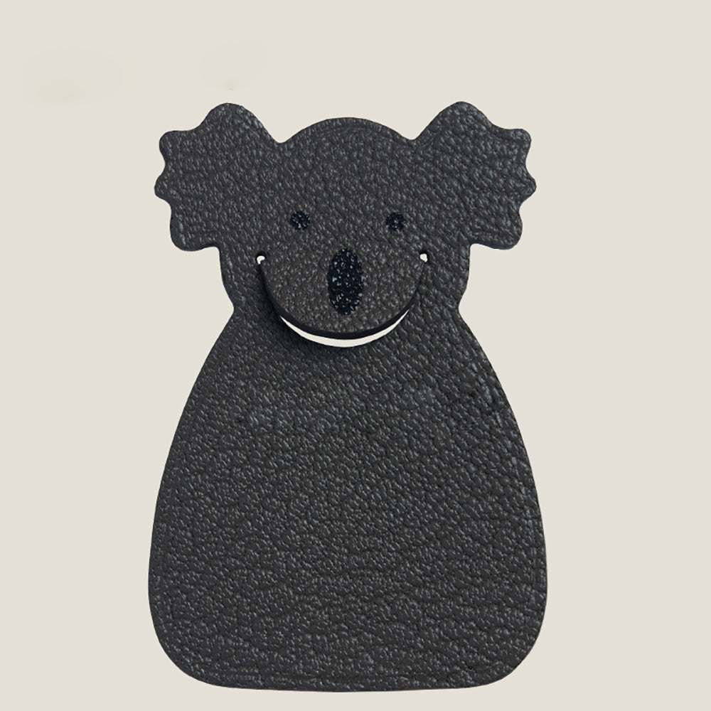 Creative Cute Animal Leather Bag Charm – Handmade Real Leather Charm – Fun Animal Pendant for Bags or Clothes