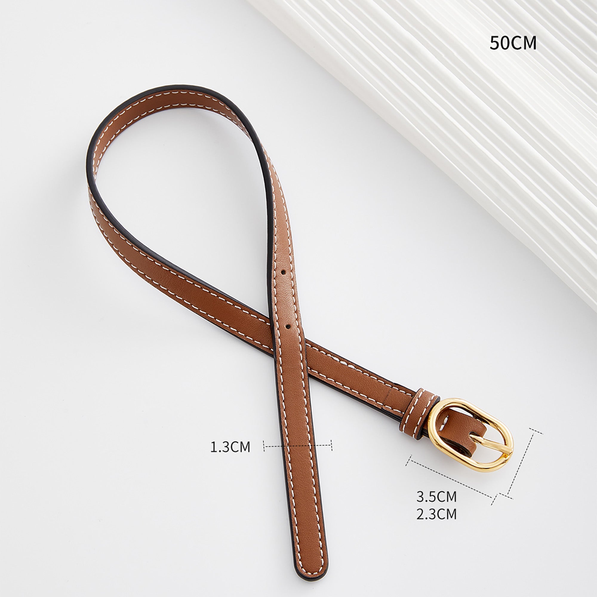 Handcrafted Genuine Leather Extension Strap for Emblem Bags - Adjustable Shoulder & Crossbody Strap, Premium Leather, Customizable Length