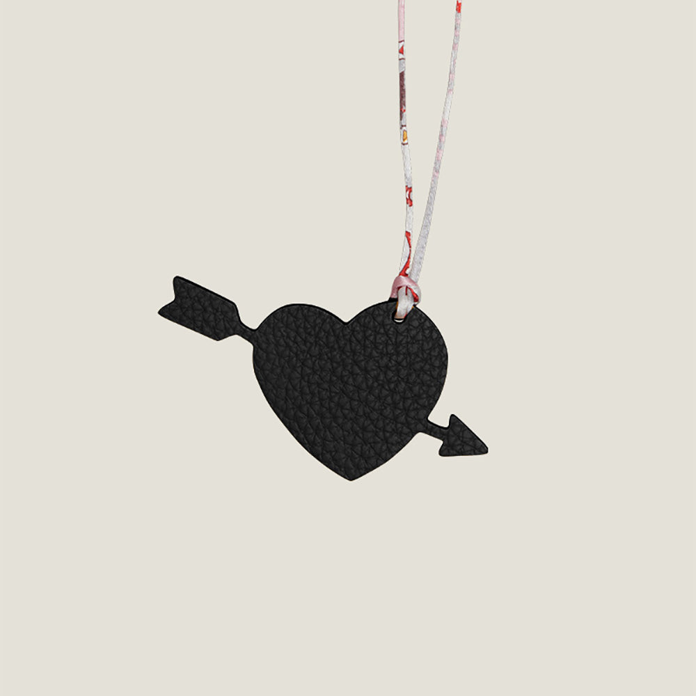 Handmade Leather Cute Animal Silhouette Car Pendant – Luxury Chic Hanging Ornament, Playful Design for Car or Bag