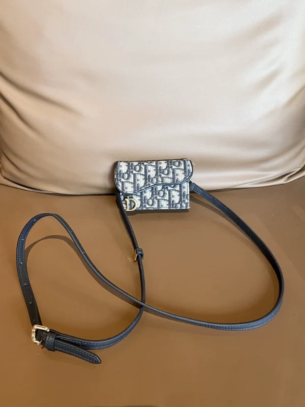 Transparent Chain Crossbody Strap & Inner Pouch for Women’s Wallet - Leather Adjustable Strap, Perfect for Card Holders, Clutch, and Handbag Makeovers