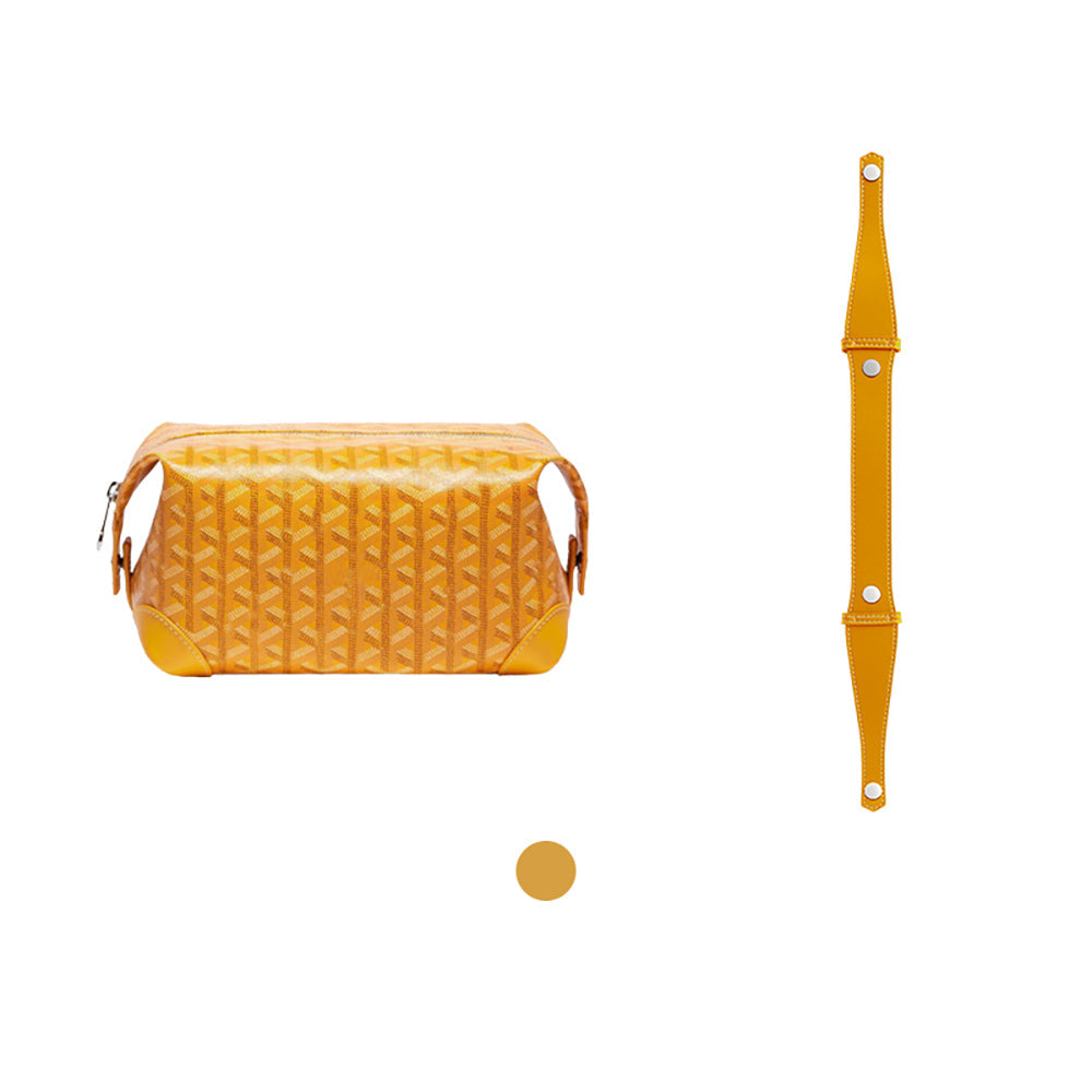 Handcrafted Genuine Leather Handle Strap for Toiletry Bags - Premium Shoulder Strap Upgrade, Handmade with Luxury Leather