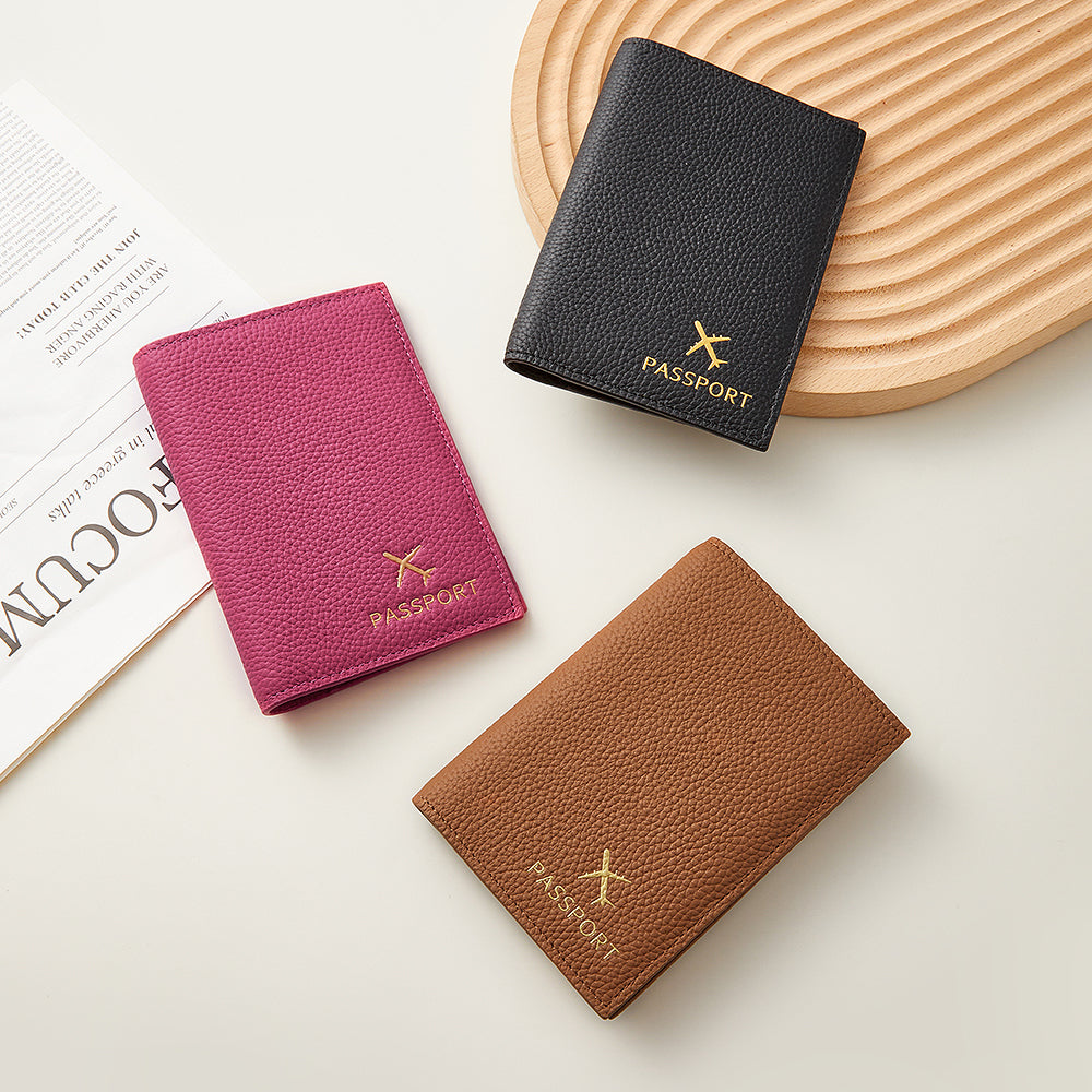 Genuine Leather Passport Holder & Multi-Function Travel Wallet - Travel Card Holder, Document Organizer, Coin Purse, Perfect for International Trips