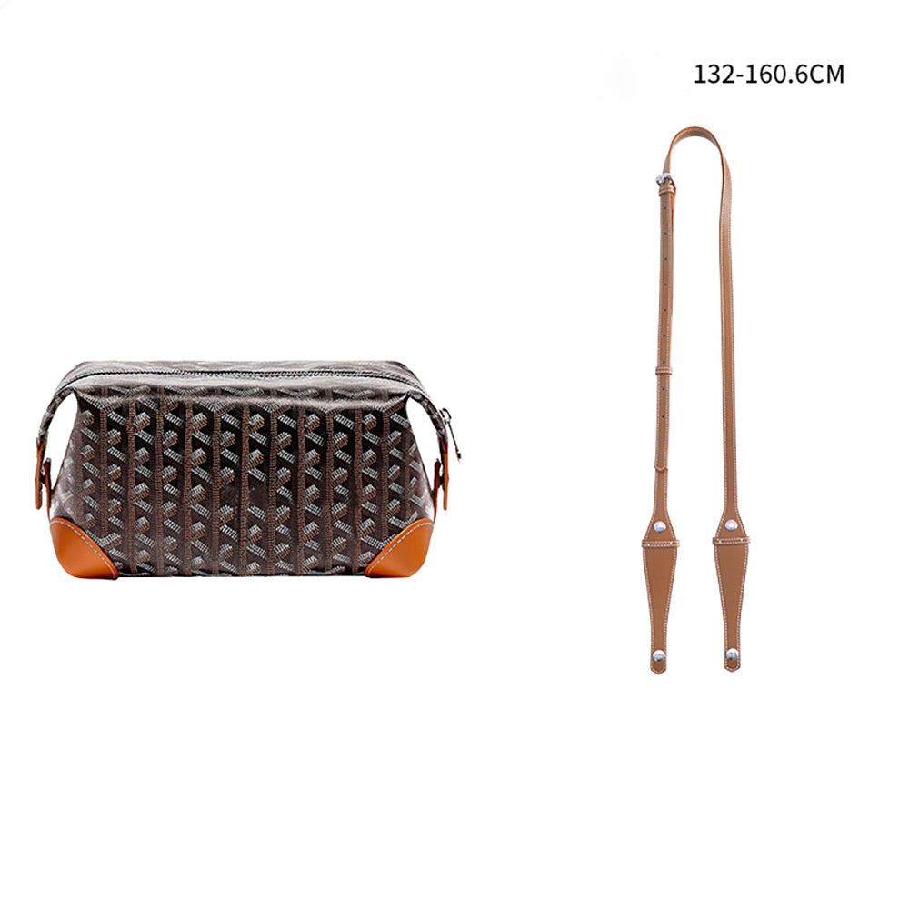 Leather Shoulder Strap for Toiletry Bag – Single Shoulder Replacement Strap Accessory