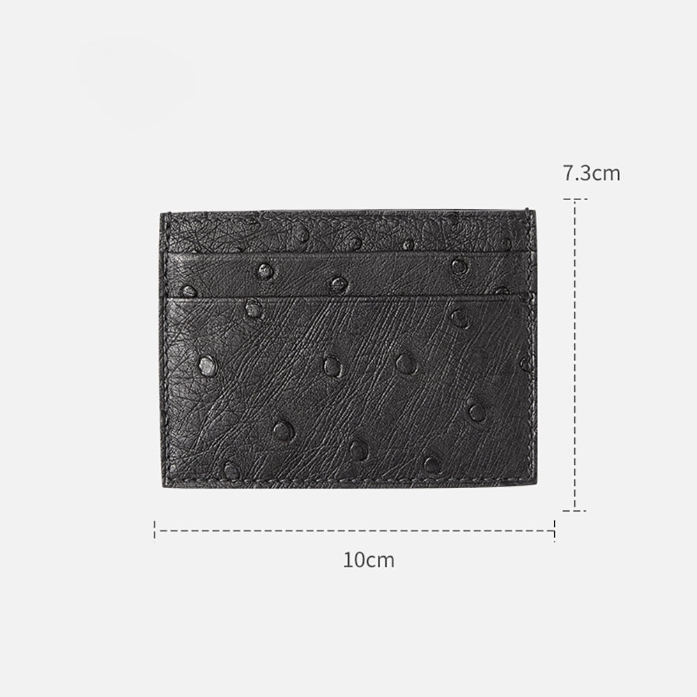 Slim & Compact Genuine Leather Card Holder Wallet – Large Capacity Multi-Card Slots & ID Storage Case