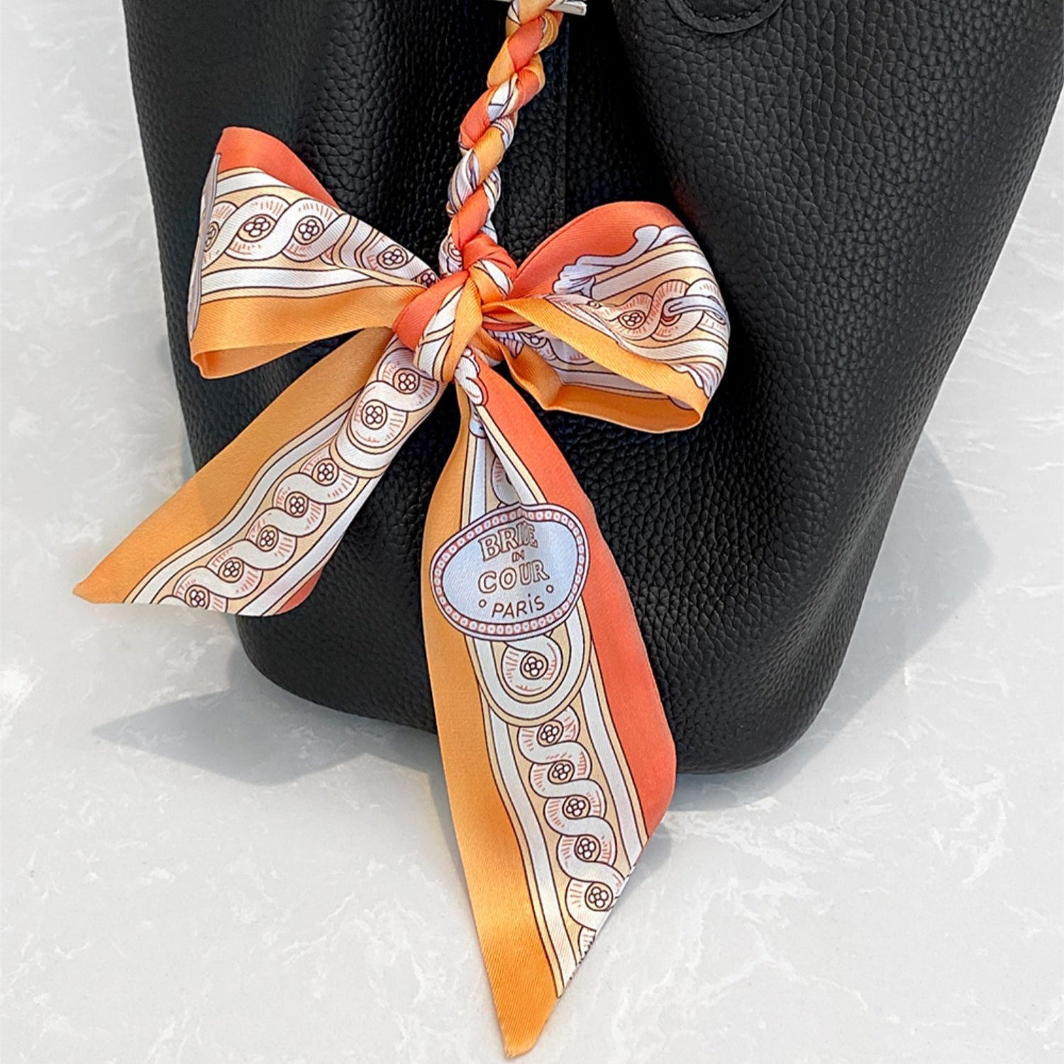 Versatile Silk Scarf - Elegant Handbag Handle Strap or Hand Accessory, Lightweight and Fashionable