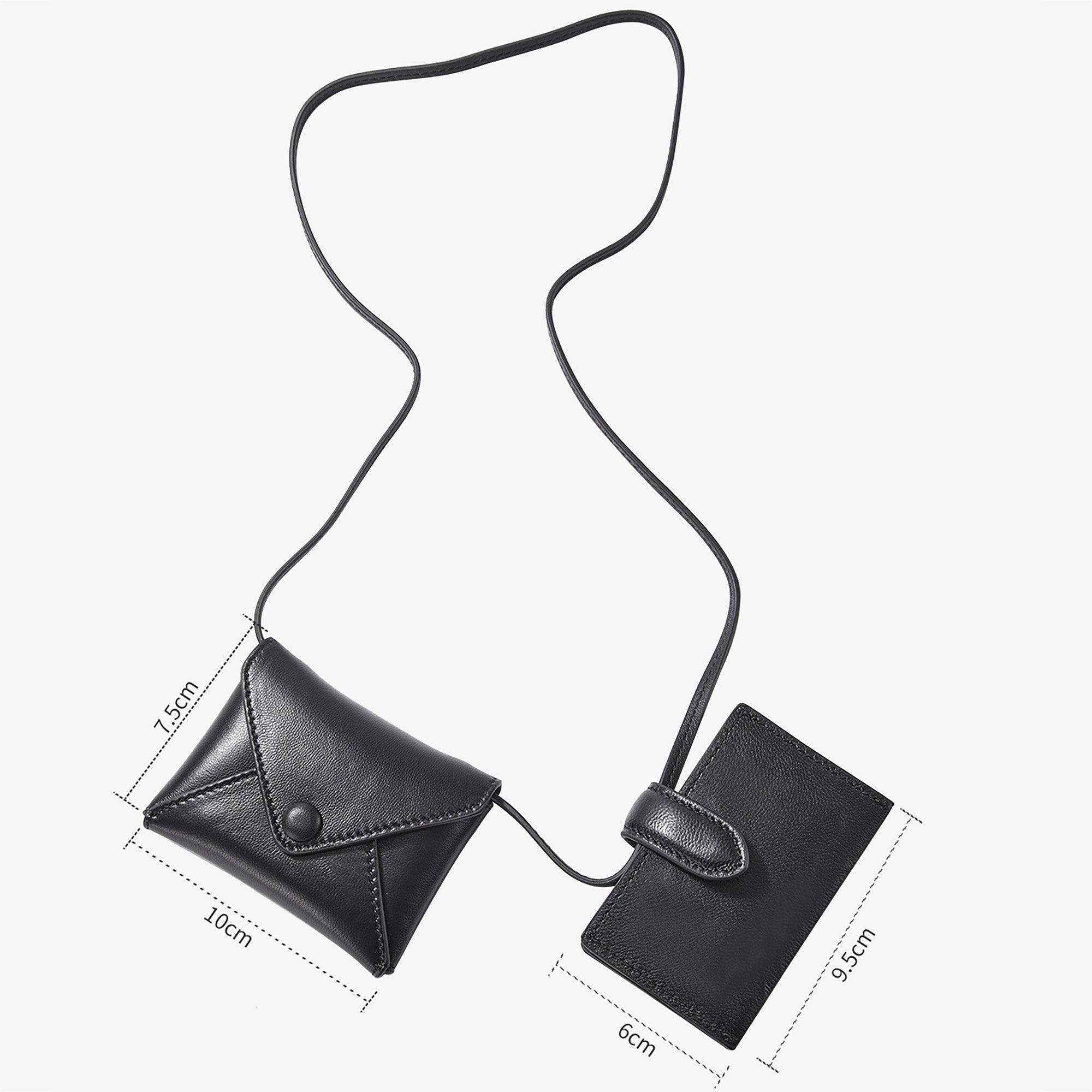 Handcrafted Genuine Leather Card Holder & Coin Purse - Multi-Card Slots, Envelope Crossbody Bag, Multi-Functional Waist Bag, Handmade from Premium Top-Grain Leather