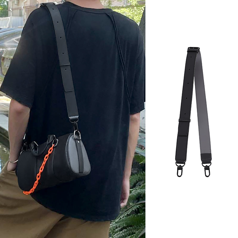 Adjustable Leather Crossbody Strap for Keepall 25 Black Knight – Premium Cowhide Shoulder Strap