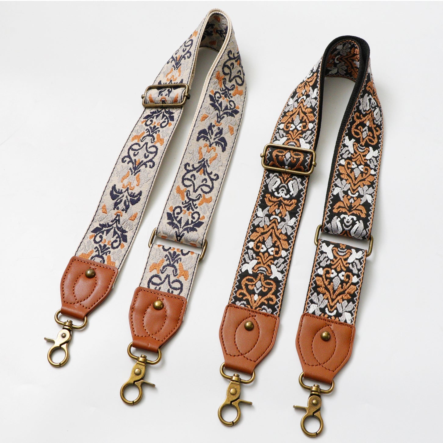 Ethnic Style Adjustable Canvas Shoulder Strap - Wide & Comfortable Crossbody Bag Replacement Strap