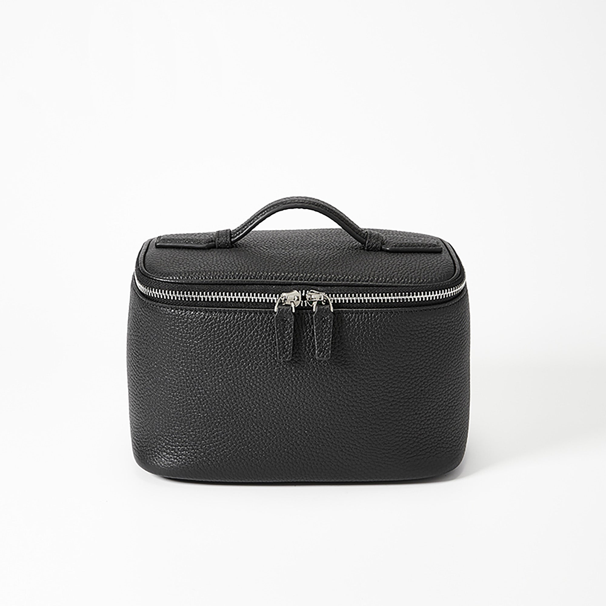 Large Capacity Leather Makeup Bag - Portable Premium Cowhide Travel Toiletry Organizer for Men & Women, Stylish Handheld Storage Bag