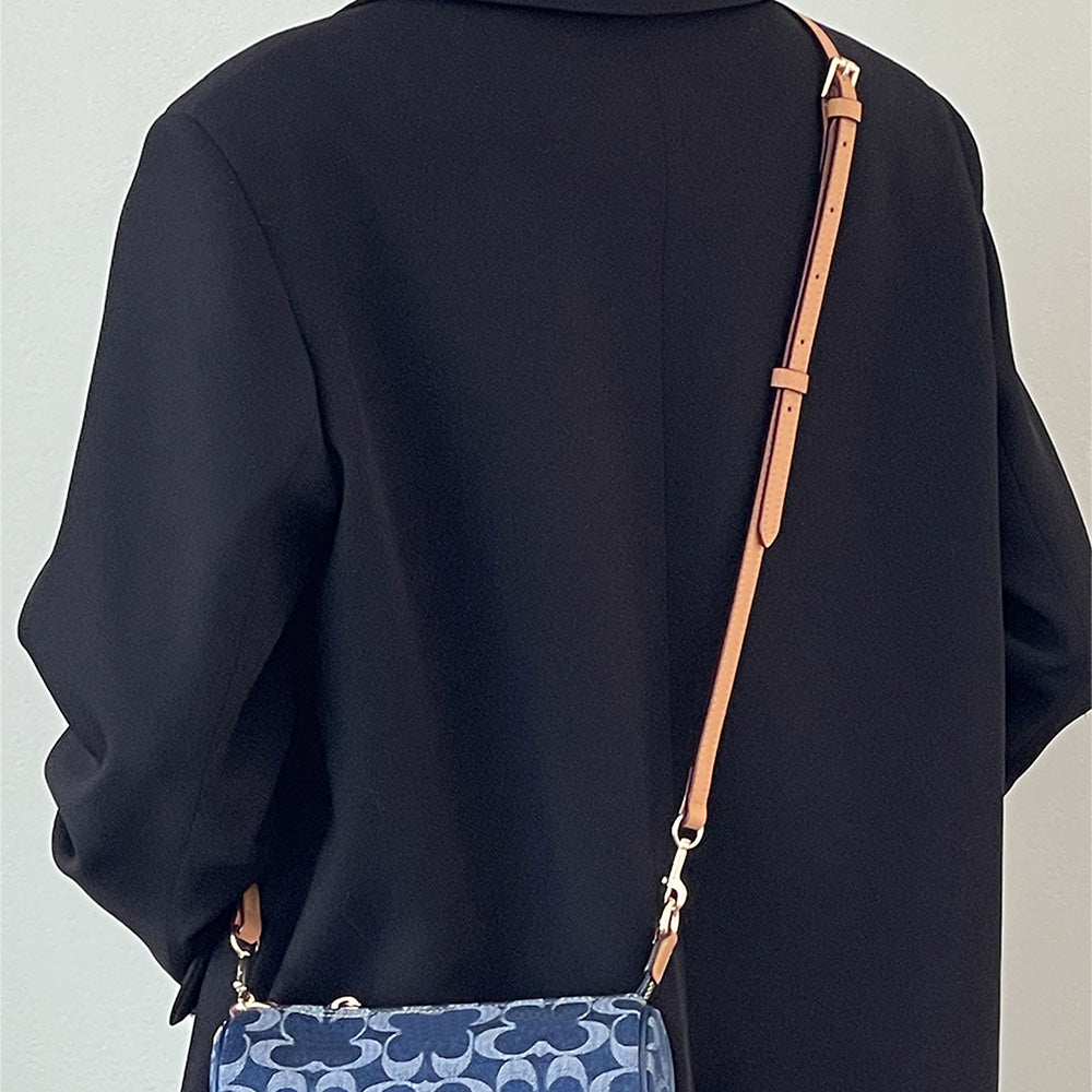 Handmade Leather Adjustable Shoulder Strap | Compatible with Pouch Cylinder Bags, Soft & Fine Craftsmanship