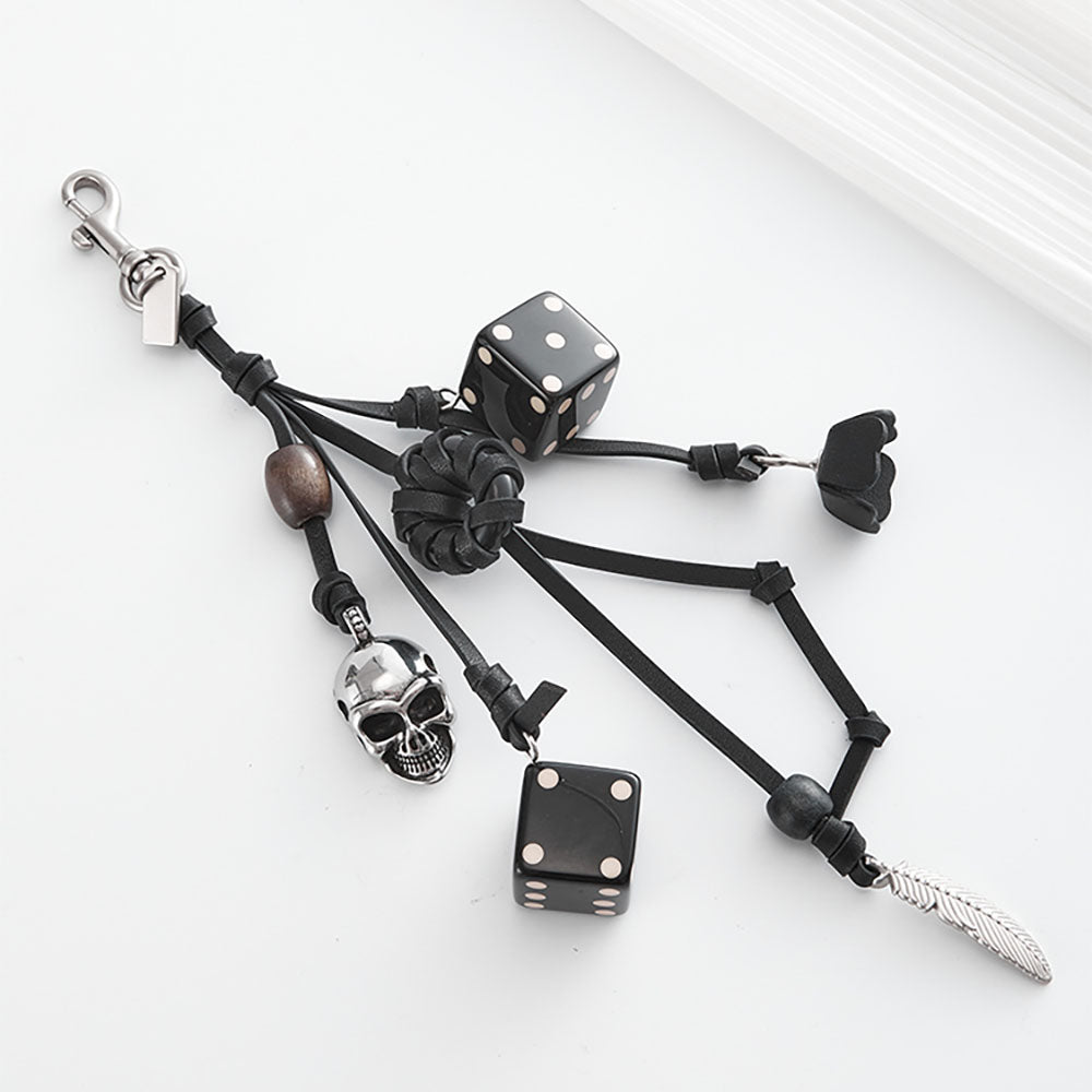 Premium Dice-Shaped Keychain, Elegant and Stylish Mini Dice Pendant, Luxury Charm for Bags and Accessories