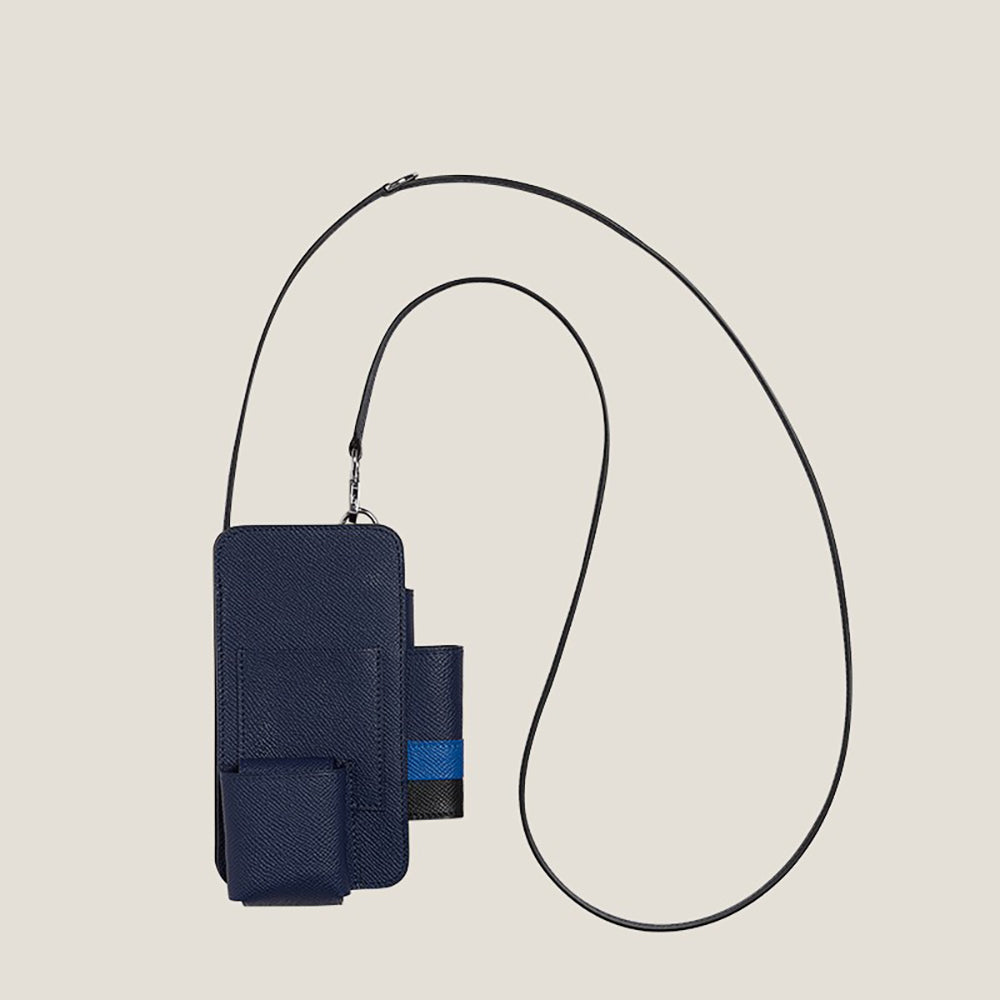 Handmade Genuine Leather Multi-Functional Adjustable Shoulder Strap Crossbody Phone Case Backpack