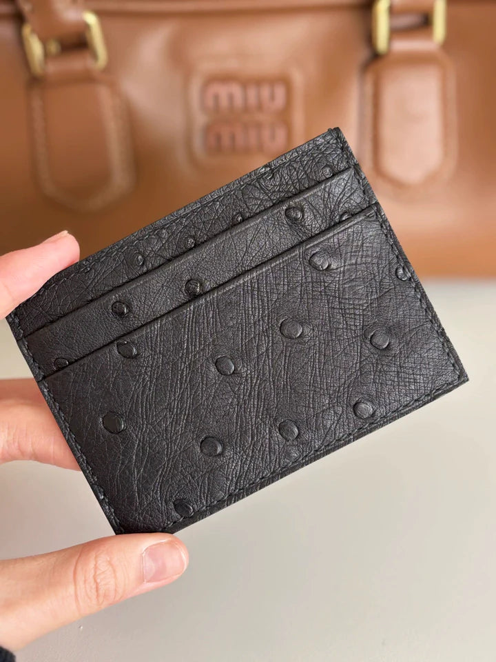 Slim & Compact Genuine Leather Card Holder Wallet – Large Capacity Multi-Card Slots & ID Storage Case