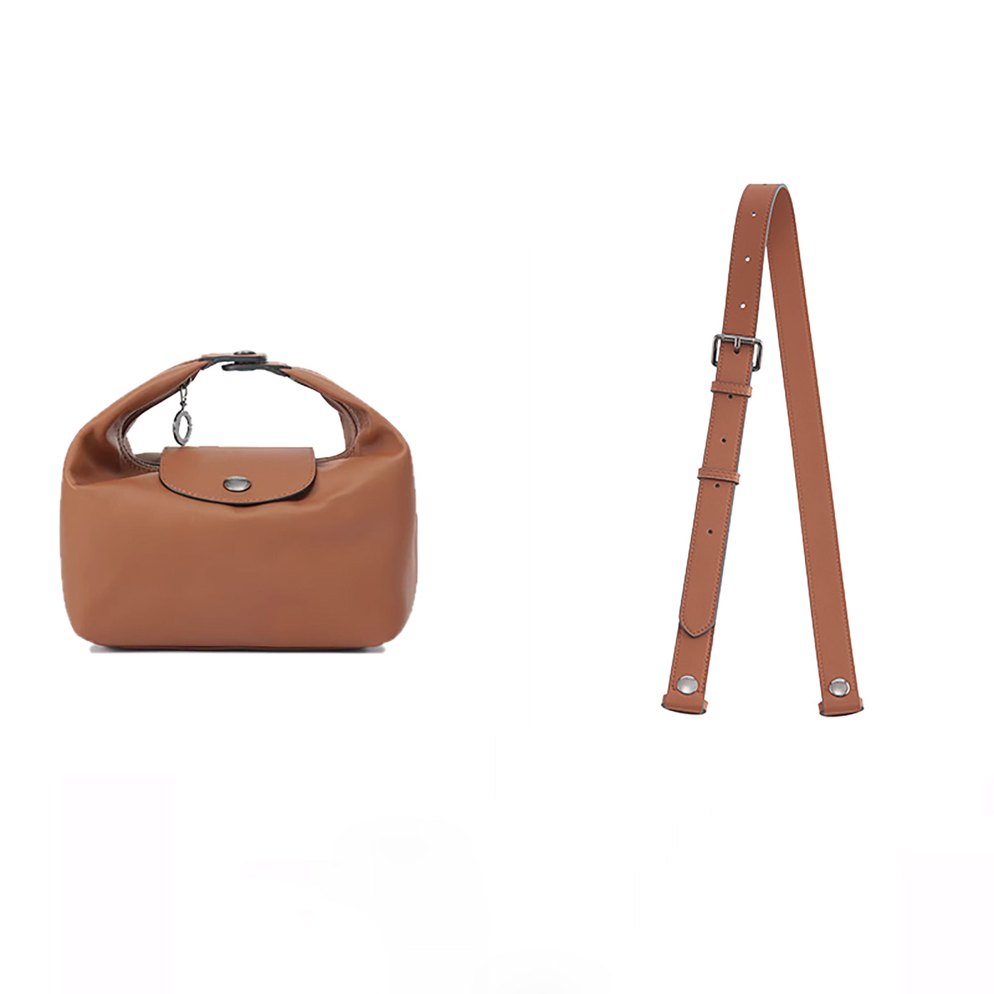 Handcrafted Genuine Leather Extra Crossbody Extension Strap - Replacement Shoulder Strap for Lunch Box Bags, Adjustable & Durable