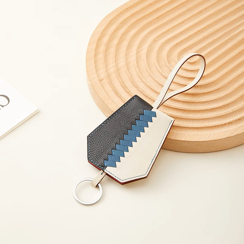 Stylish Leather Keychain U-Disk Storage Pouch – Creative Bag Pendant & Accessory