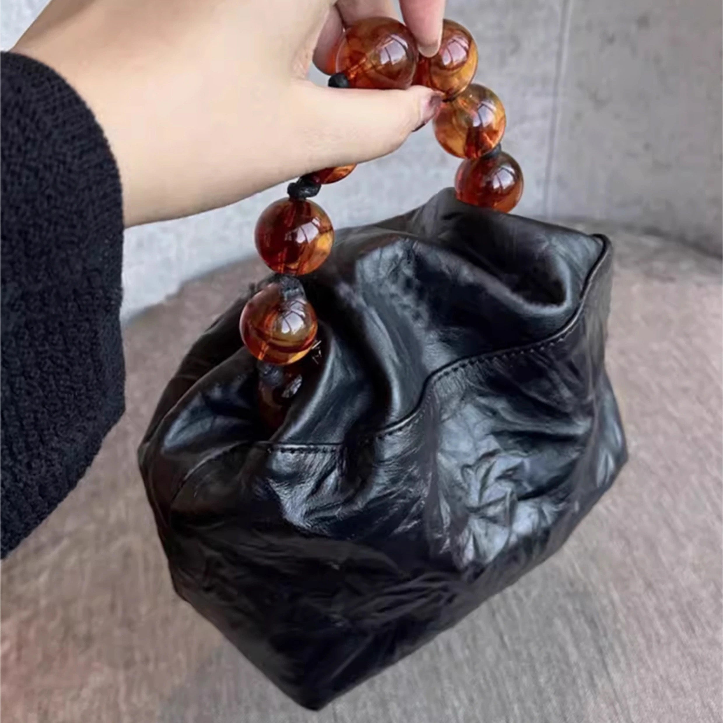 New Chinese-style Beaded Handbag Chain 2025 New Unique Design Crossbody Decorative Chain Accessory