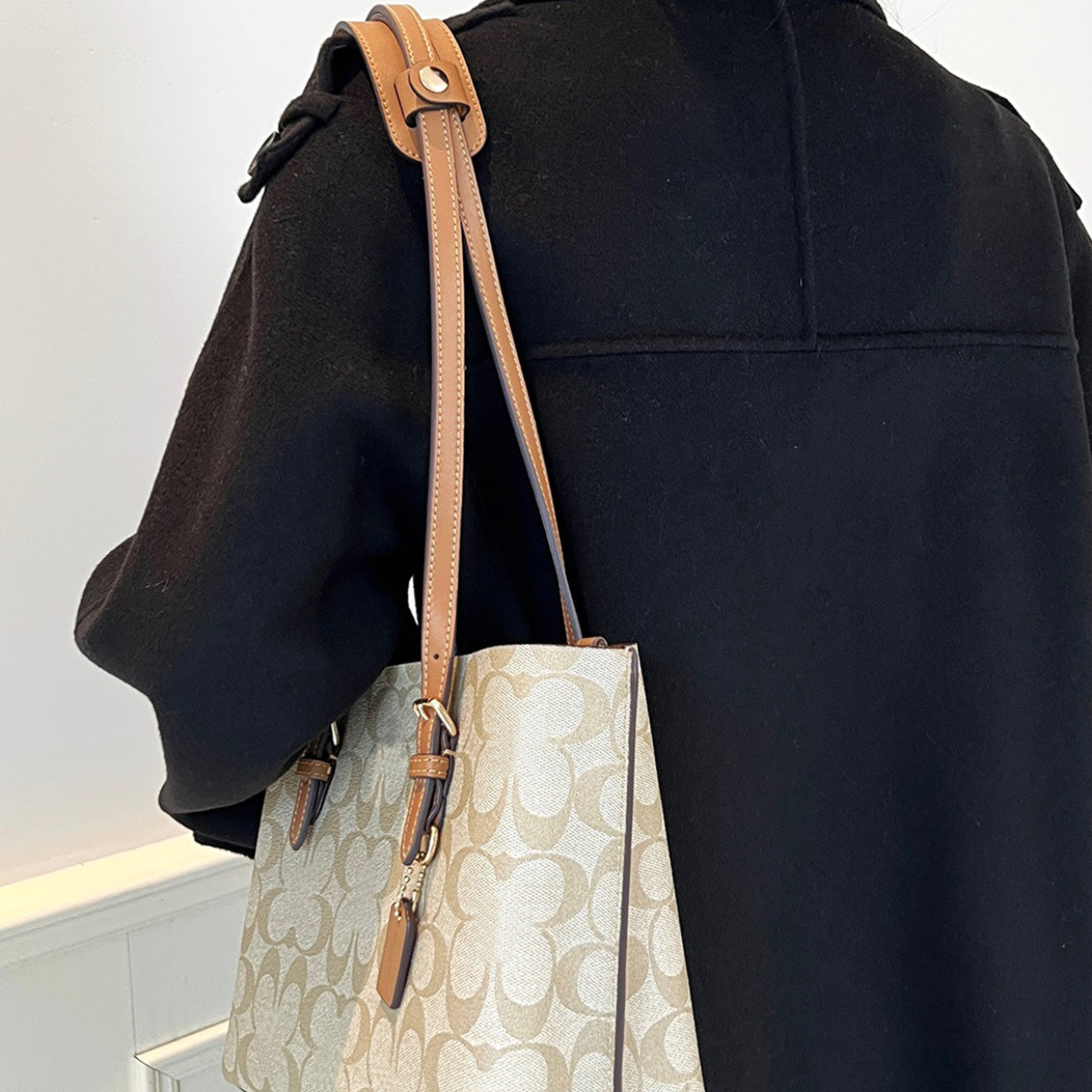 Genuine Leather Replacement Shoulder Strap for Mollie 25 Tote Bag - 81cm Long, 1.3cm Wide
