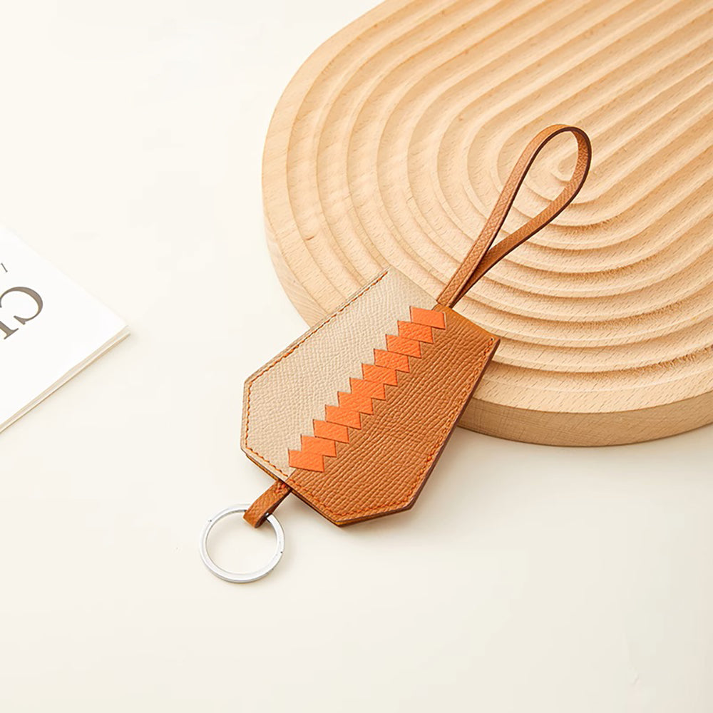 Stylish Leather Keychain U-Disk Storage Pouch – Creative Bag Pendant & Accessory