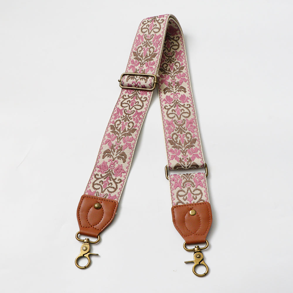 Ethnic Style Adjustable Canvas Shoulder Strap - Wide & Comfortable Crossbody Bag Replacement Strap