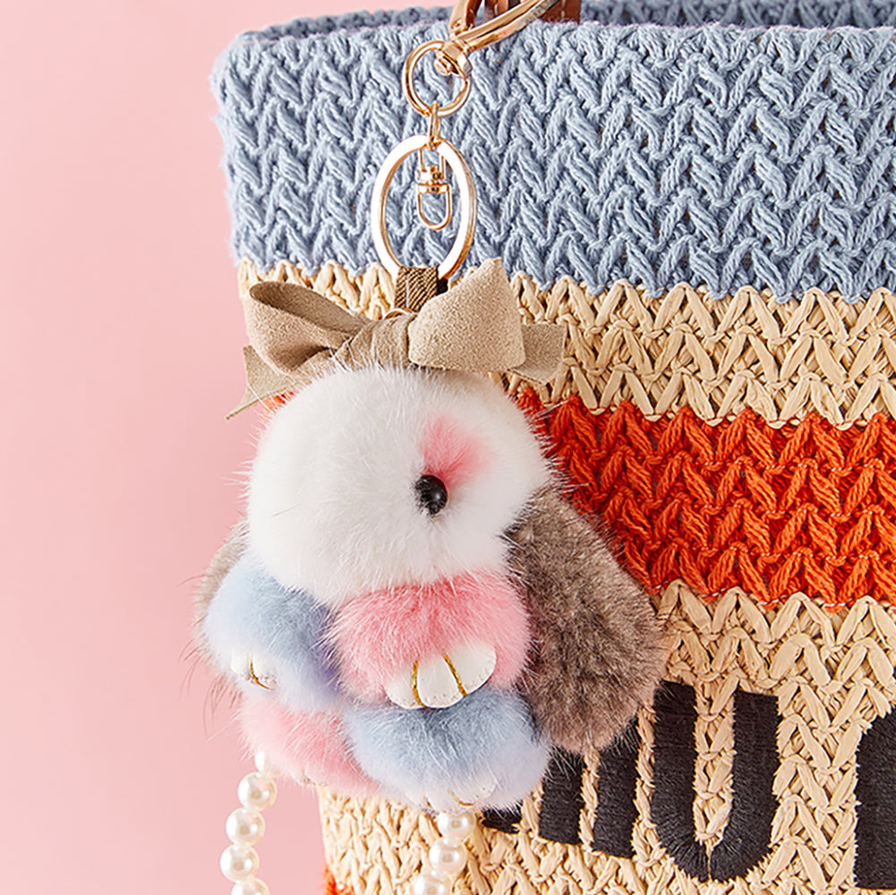 Cute Bunny Plush Bag Charm - Soft Plush Doll Keychain, Perfect Birthday Gift for Girlfriend, Valentine's Day Gift