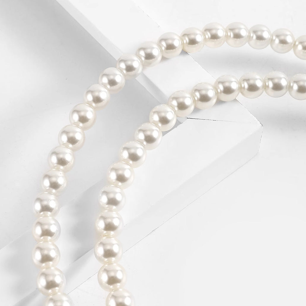 Pearl Crossbody Chain & Handle Chain for Small Women's Bucket Bag – Elegant Pearl Strap & Decorative Bag Accessory