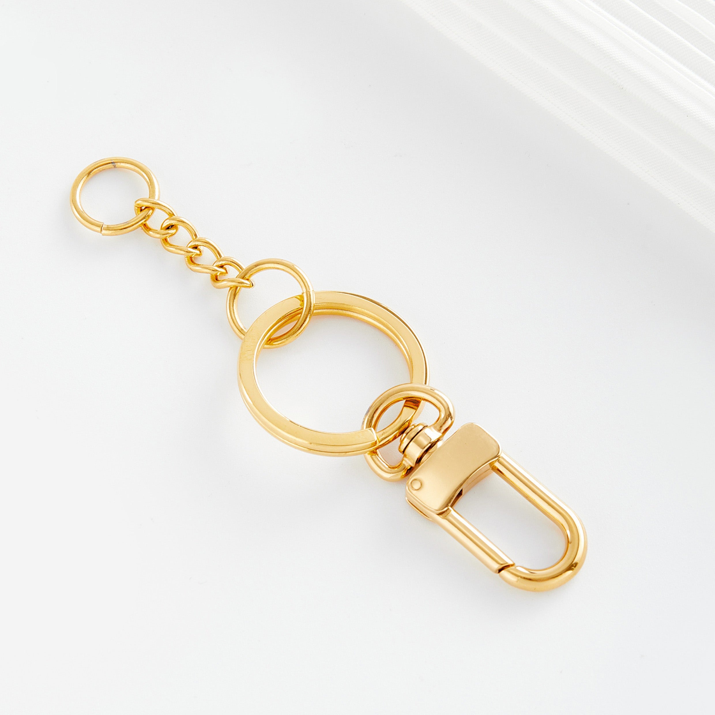 Keychain Ring Buckle Pendant, Keyring Replacement Chain, Multifunctional Connection Ring DIY Accessory