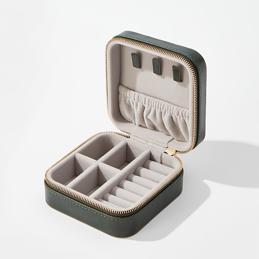 Premium Leather Jewelry Box - Earrings, Necklaces, Large Capacity