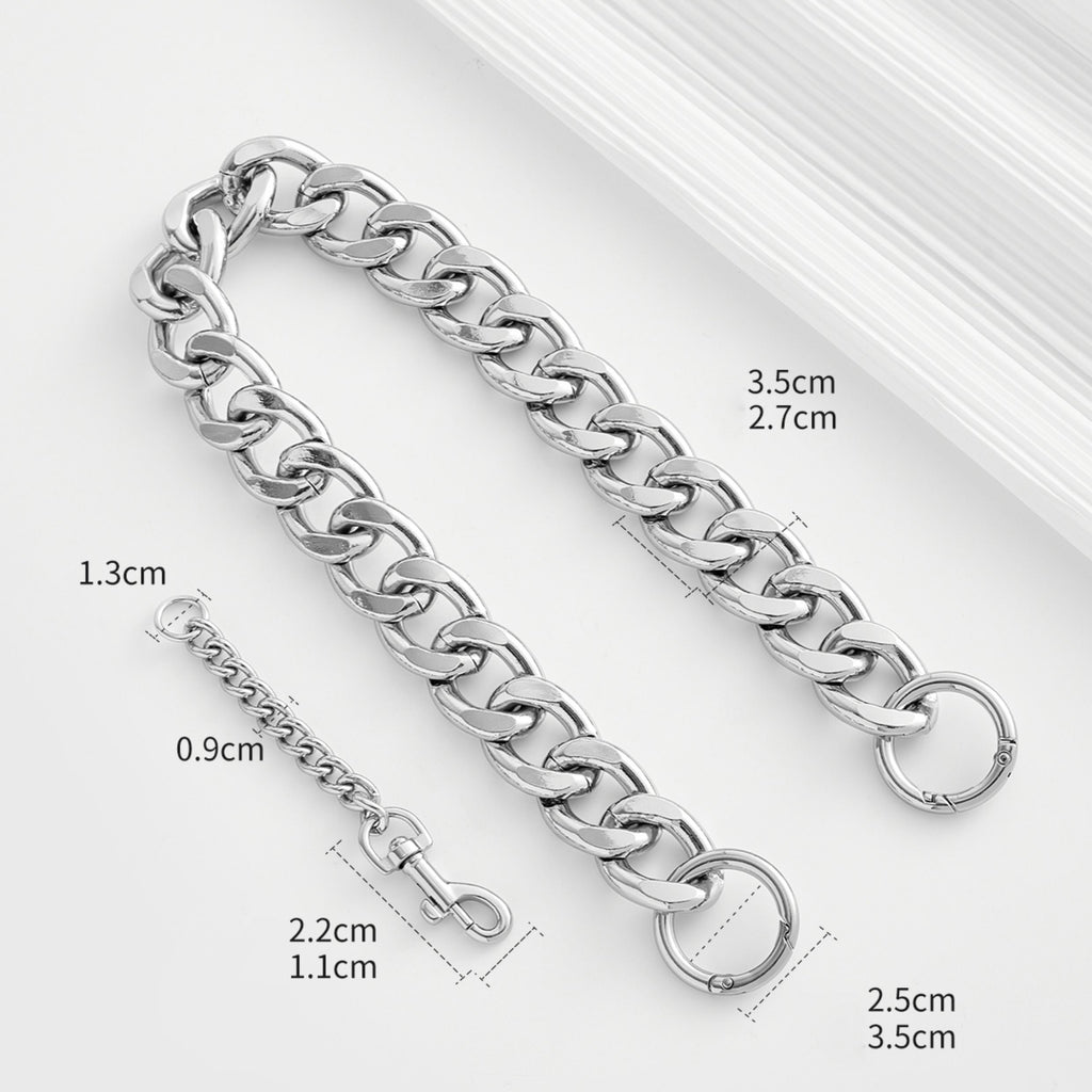 Metal Extender Chain & Decorative Chain for Bag Customization, Perfect for Juliet30 Underarm Bag, Stylish & Versatile Replacement Chains