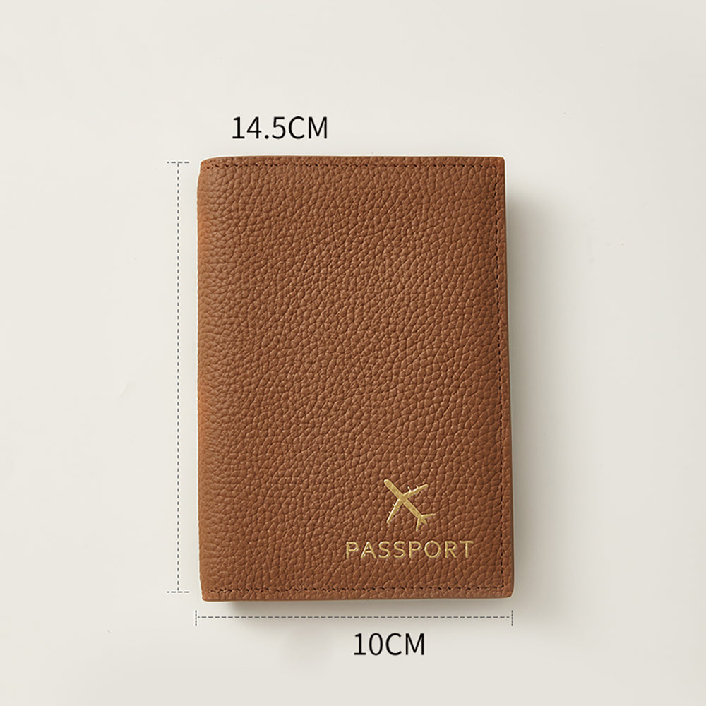 Genuine Leather Passport Holder & Multi-Function Travel Wallet - Travel Card Holder, Document Organizer, Coin Purse, Perfect for International Trips