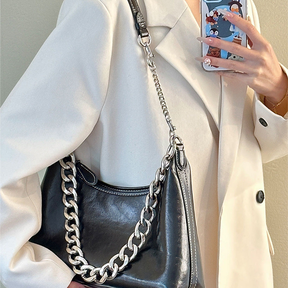 Metal Extender Chain & Decorative Chain for Bag Customization, Perfect for Juliet30 Underarm Bag, Stylish & Versatile Replacement Chains