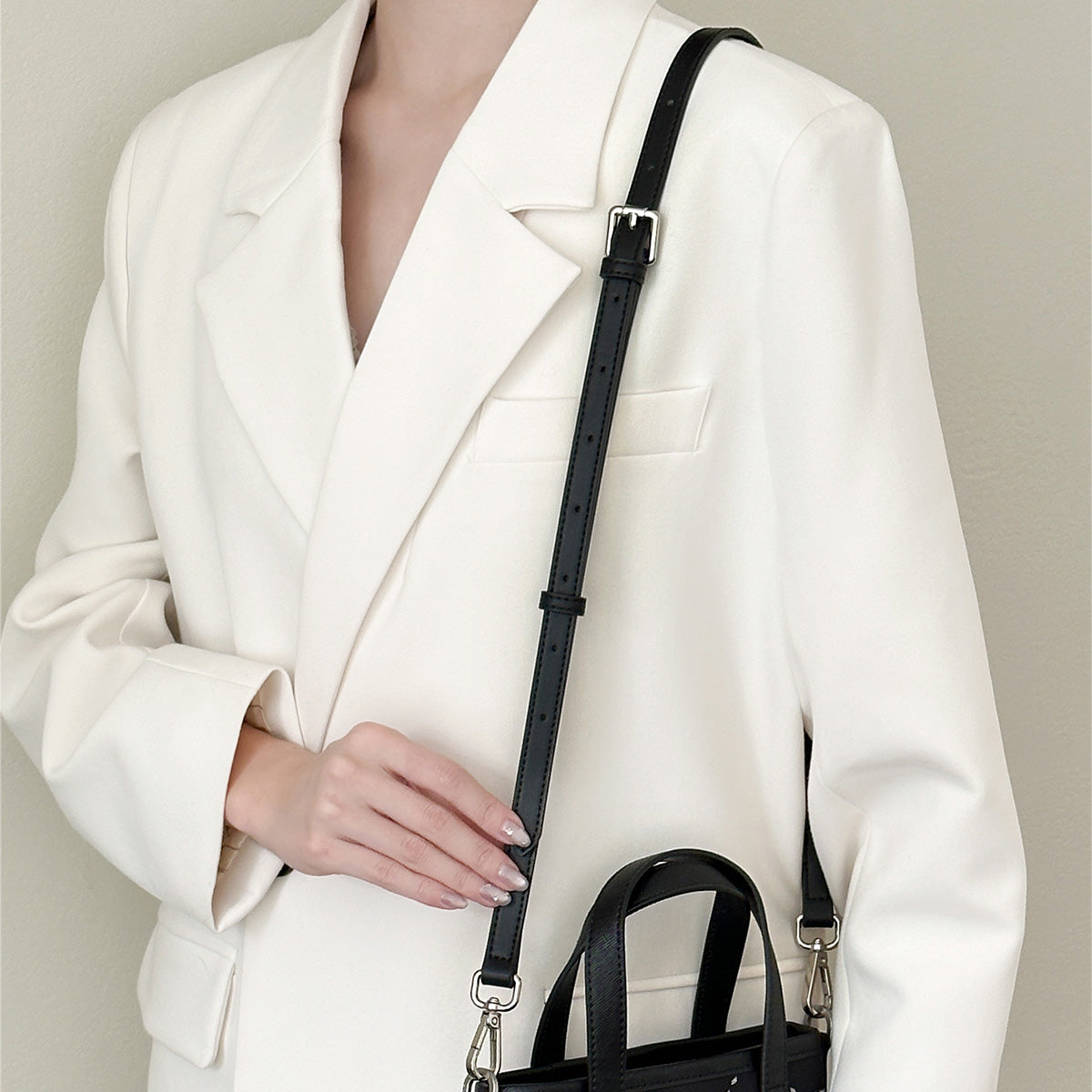 Genuine Leather Tote & Crossbody Strap – Adjustable Replacement Shoulder Strap, DIY Upgrade Accessory for Bags and Totes