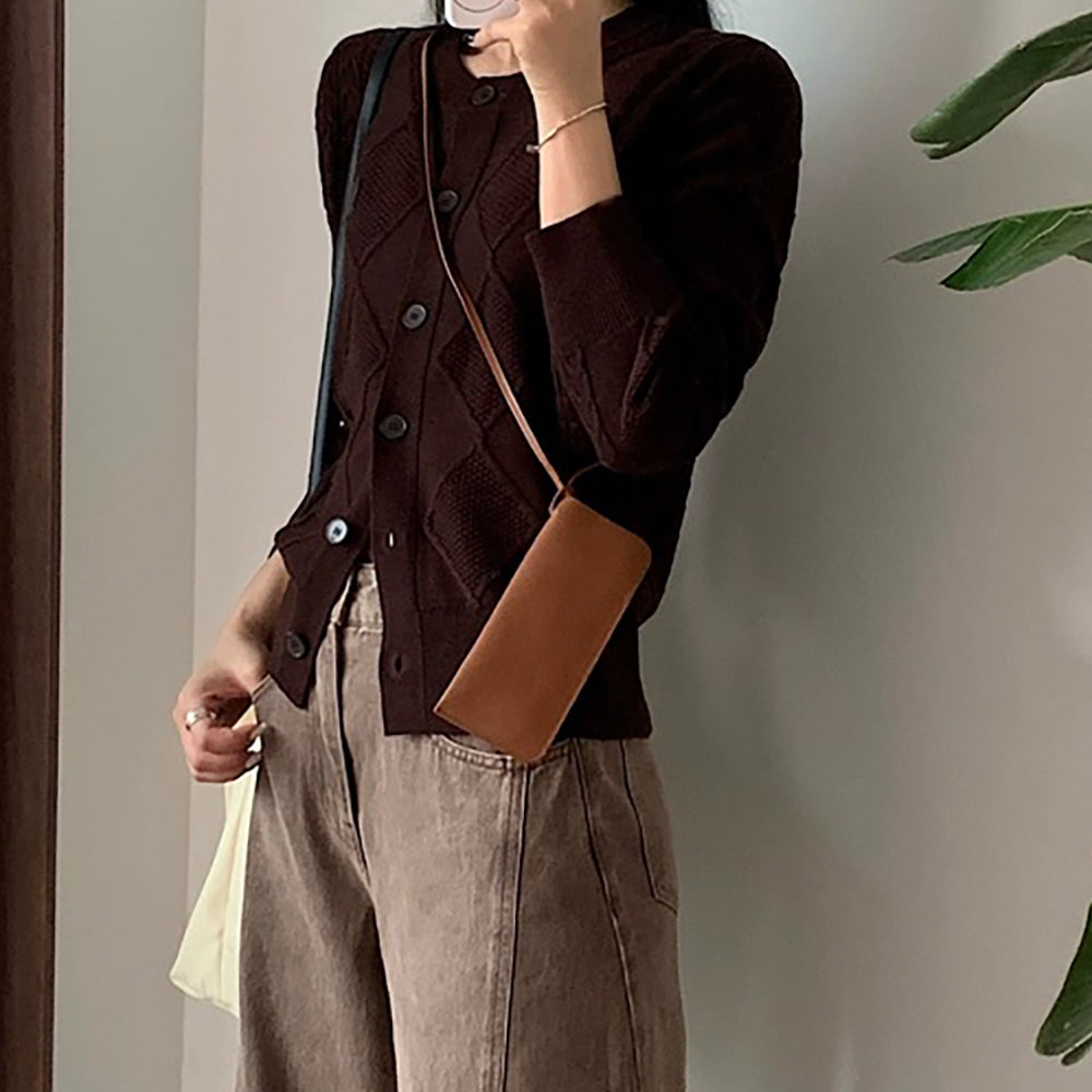 Handcrafted Genuine Leather Sunglasses Case – Portable Car Visor Sunglasses Holder with Neck Strap