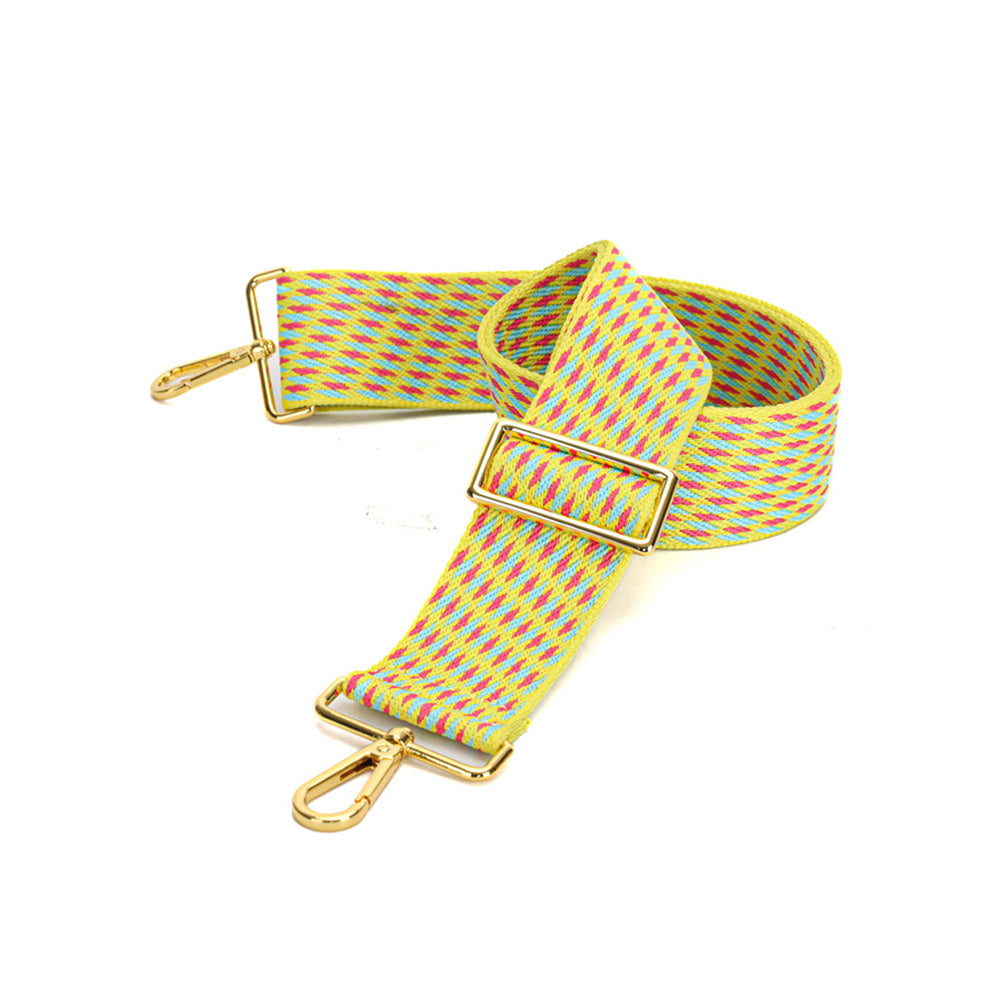 Adjustable Canvas Shoulder Strap – Woven Wide Strap for Bucket Bag Replacement