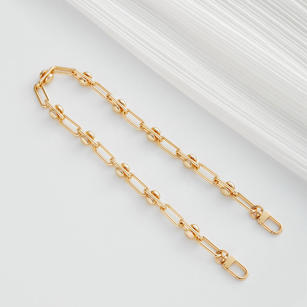 Metallic Chain Shoulder & Crossbody Strap for Women’s Bags, Stylish Bag Accessories