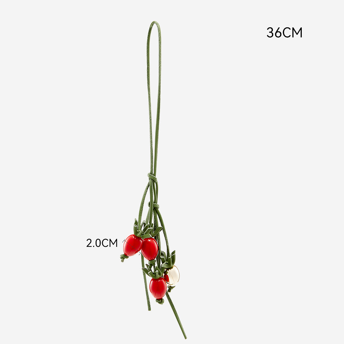 Cute Tomato Bag Charm – 36cm Fruit-Inspired Leather Keychain | Fun Purse Pendant, Novelty Accessory for Handbags &amp; Backpacks