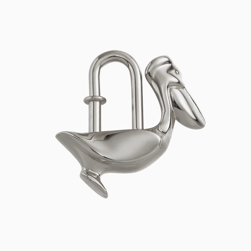 Metal Lock Keychain Pendant for Kelly Bag – Stylish Lock & Key Design Accessory