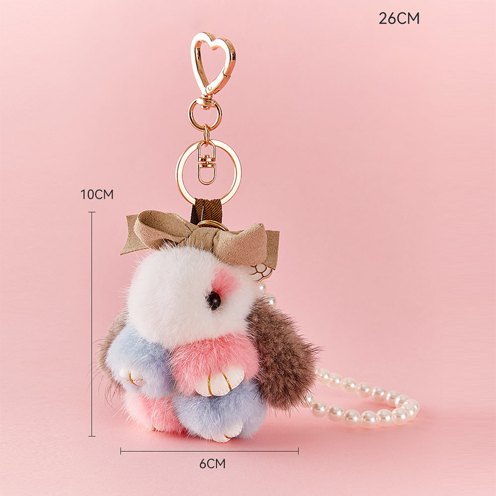 Cute Bunny Plush Bag Charm - Soft Plush Doll Keychain, Perfect Birthday Gift for Girlfriend, Valentine's Day Gift