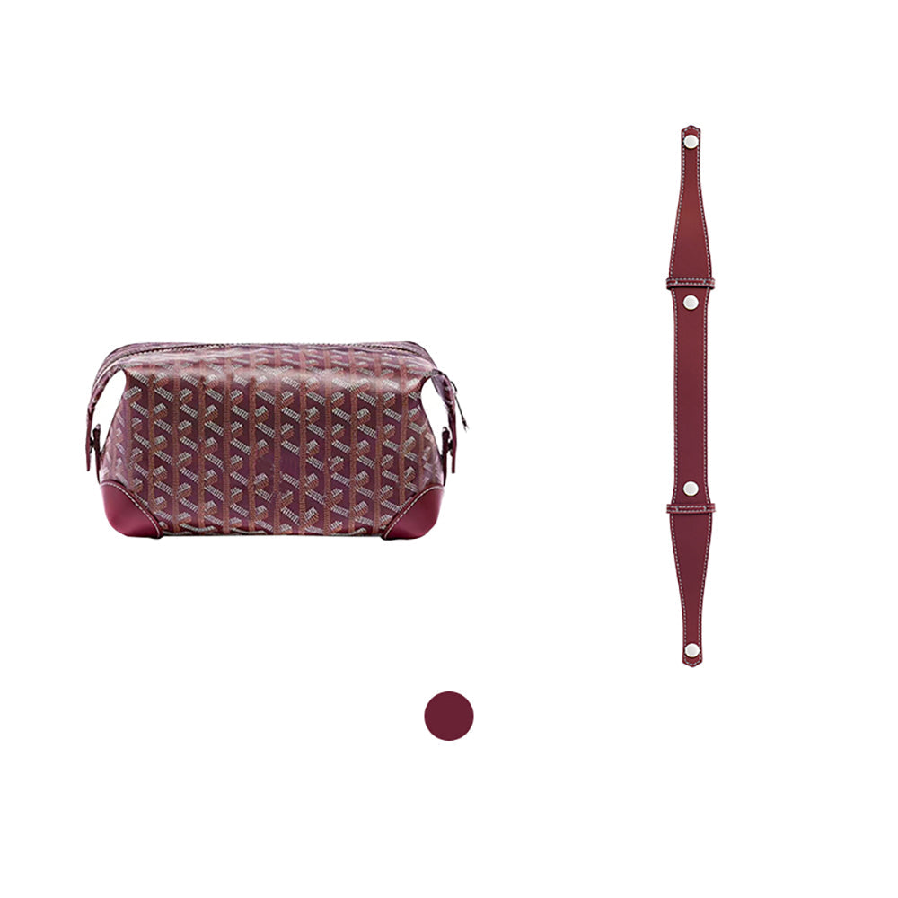 Handcrafted Genuine Leather Handle Strap for Toiletry Bags - Premium Shoulder Strap Upgrade, Handmade with Luxury Leather
