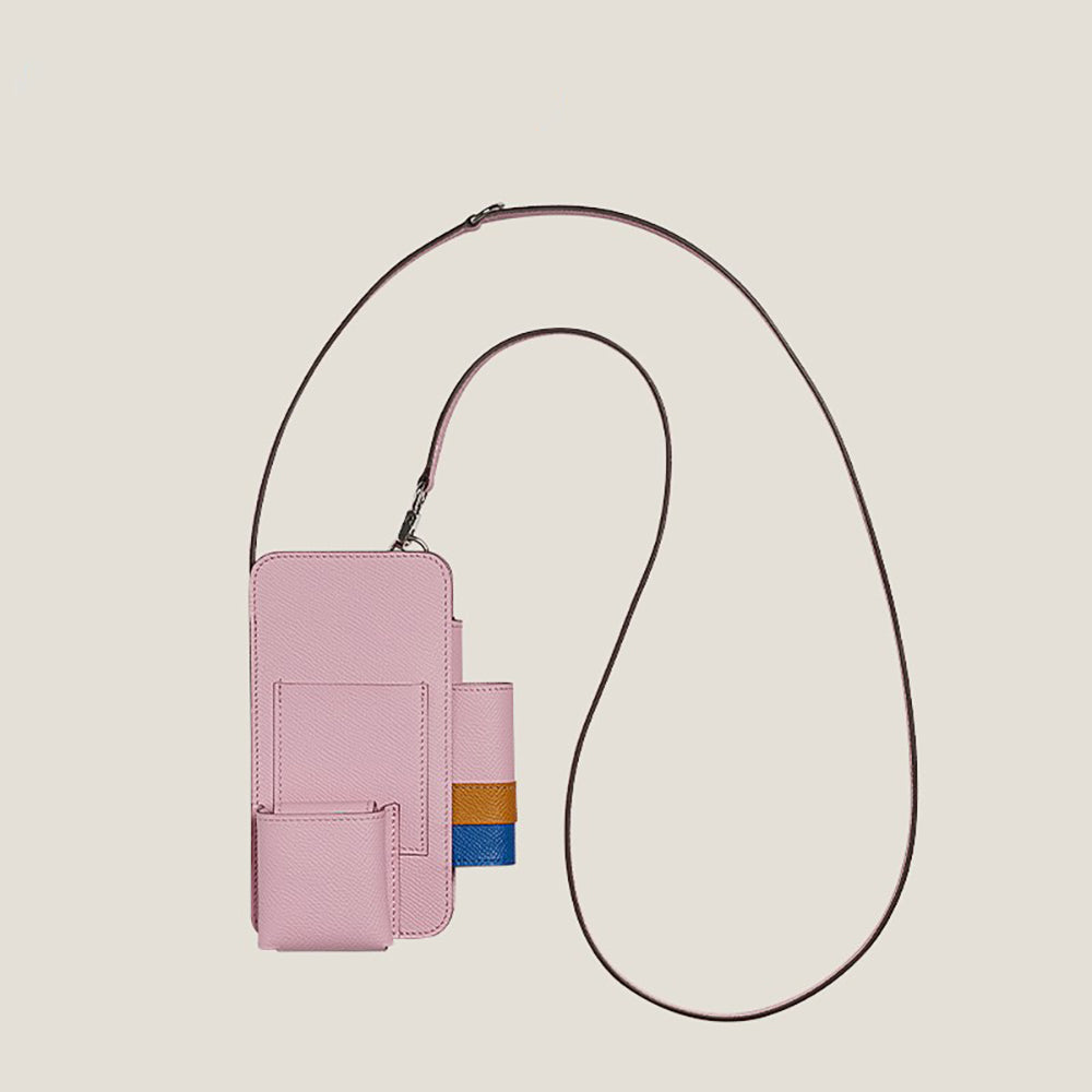 Handmade Genuine Leather Multi-Functional Adjustable Shoulder Strap Crossbody Phone Case Backpack