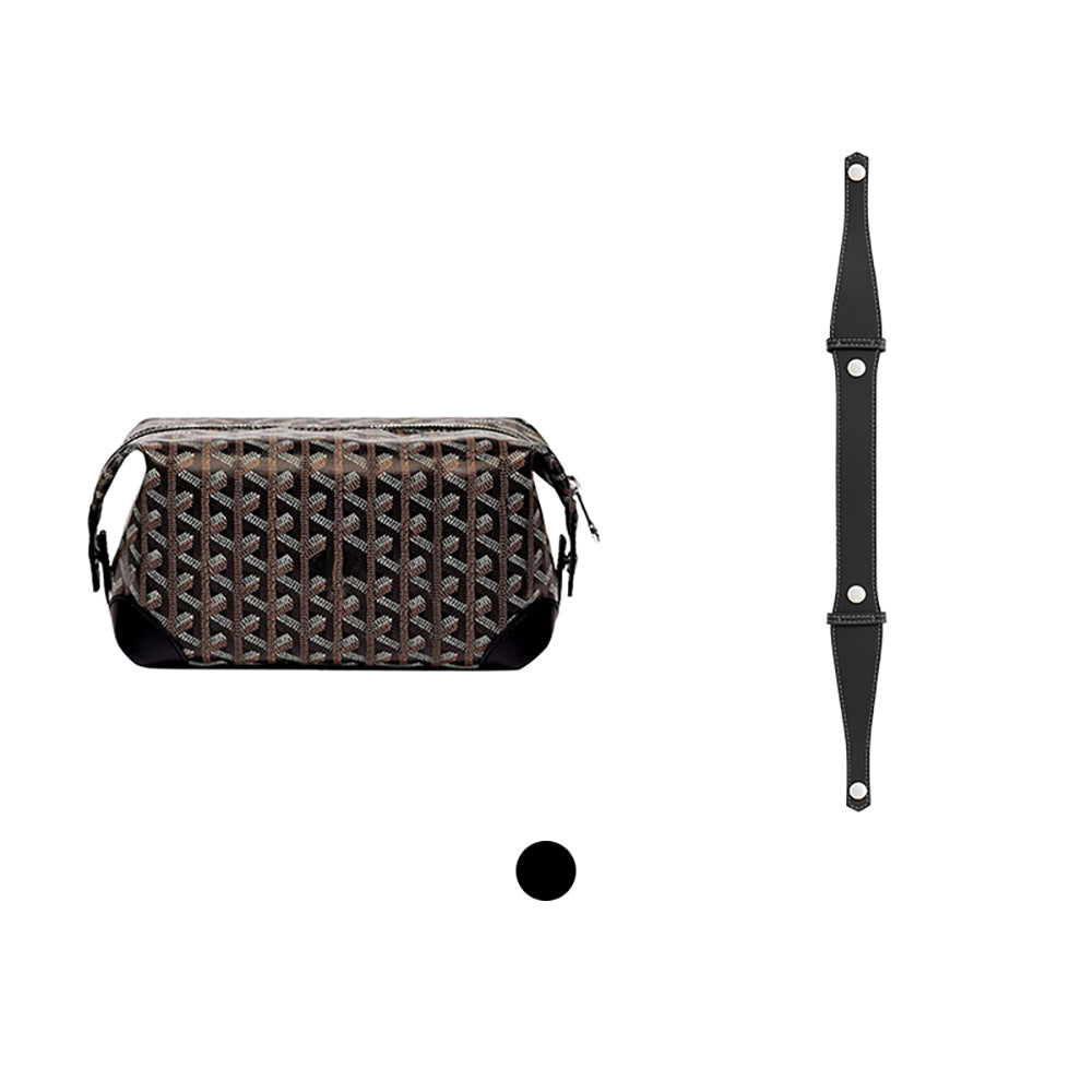 Handcrafted Genuine Leather Handle Strap for Toiletry Bags - Premium Shoulder Strap Upgrade, Handmade with Luxury Leather