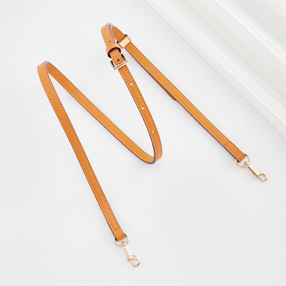 Handmade Leather Adjustable Shoulder Strap | Compatible with Pouch Cylinder Bags, Soft & Fine Craftsmanship