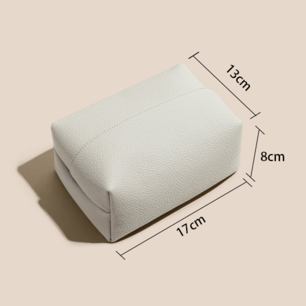Handcrafted Luxury Genuine Leather Tissue Box - Premium Paper Towel Holder for Dining Room, Car Armrest, and Home Use