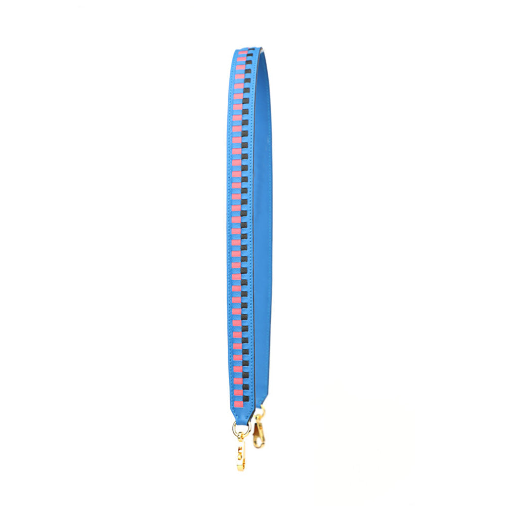 3cm wide EPSON Genuine Leather Handwoven Two-tone Shoulder Strap, Accessories for Luxury Bags,Handmade Custom Leather Strap