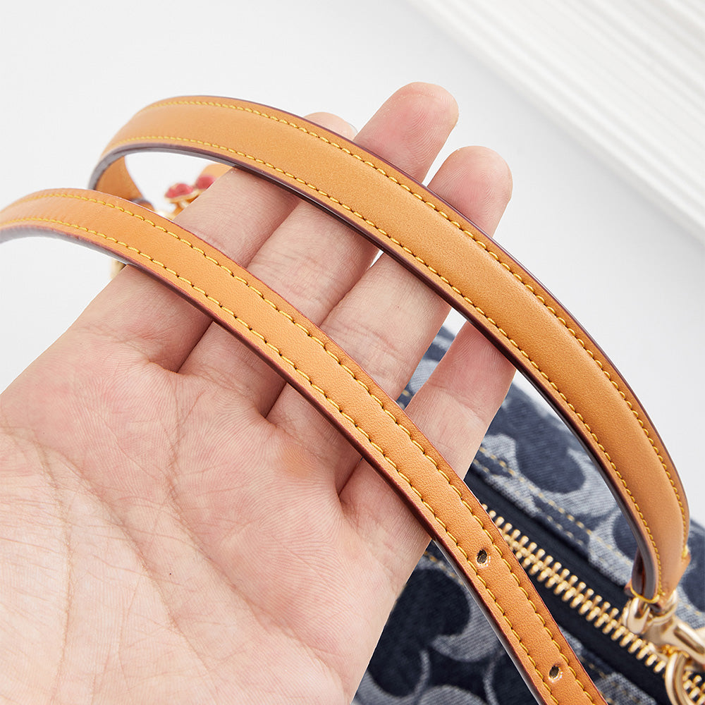 Handmade Leather Adjustable Shoulder Strap | Compatible with Pouch Cylinder Bags, Soft & Fine Craftsmanship