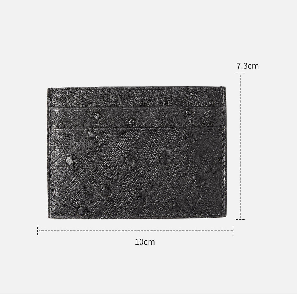 Slim & Compact Genuine Leather Card Holder Wallet – Large Capacity Multi-Card Slots & ID Storage Case